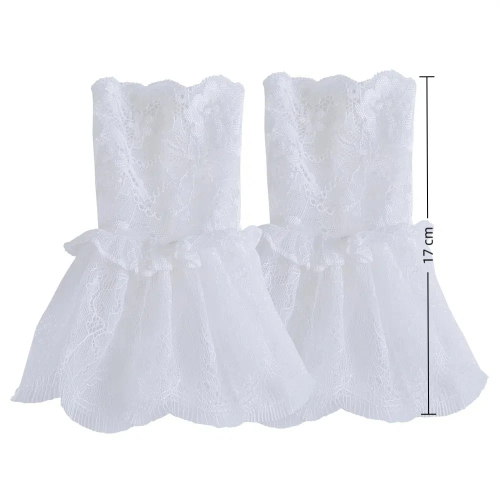 Fashion All-match Ruffle Fake Sleeve Lolita Pleated False Cuffs Sun Protection Sweater Cuffs Wedding Dress Accessories