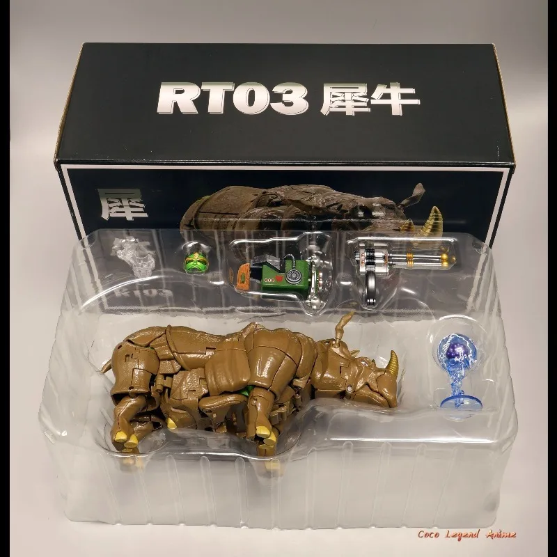 인기 재고 변신 장난감 RT03 Rhinox KO MP59 Beast Wars Maximal Predacon 소년용 장난감 선물 수집품