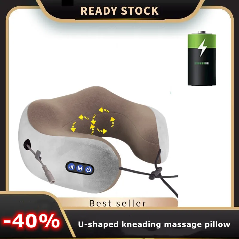 

U-shaped Neck Pillow Kneading Massager Heating Cervical Massage Instrument Electric Neck Protection Intelligent Charging Massage