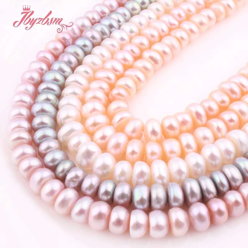 Natural AA Grade Freshwater Pearl 5x6mm Rondelle Beads Loose Stone Beads For Jewelry Making DIY Necklace Bracelet Strand 15