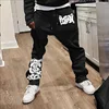 Y2K Flare Pants hip-hop European and American trend loose rope trousers letter printed American leisure high street Pants 1