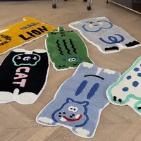 Cartoon Imitation Cashmere Soft Living Room Carpet Anti-slip Bathroom Floor Mat Bedroom Decoration Children Bathroom Mat Seasons