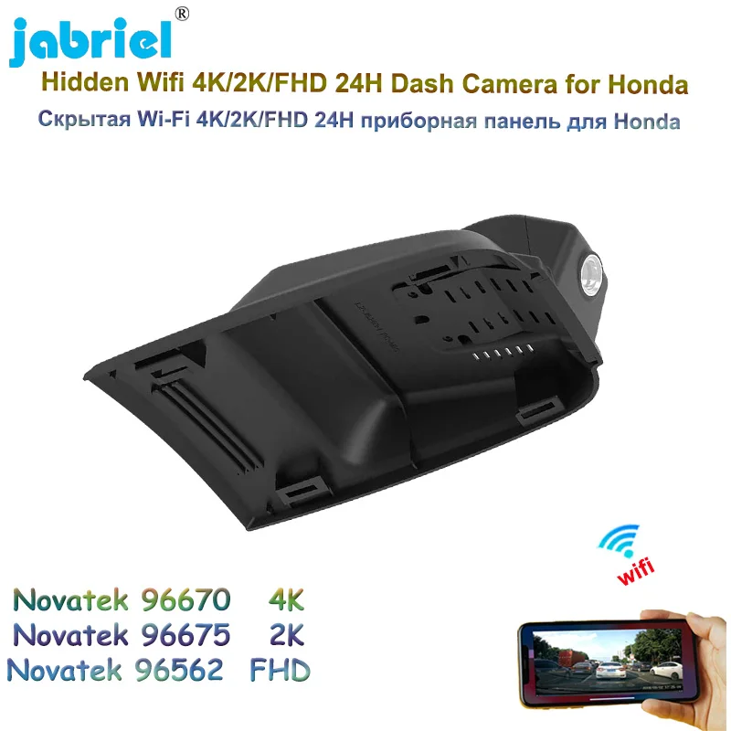 

Jabriel Auto FHD 2160P 4K 2K Wifi Car DVR 24H Parking Monitoring Driving Recorder For Honda CRIDER 180TURBO E-CVT 2019 2020
