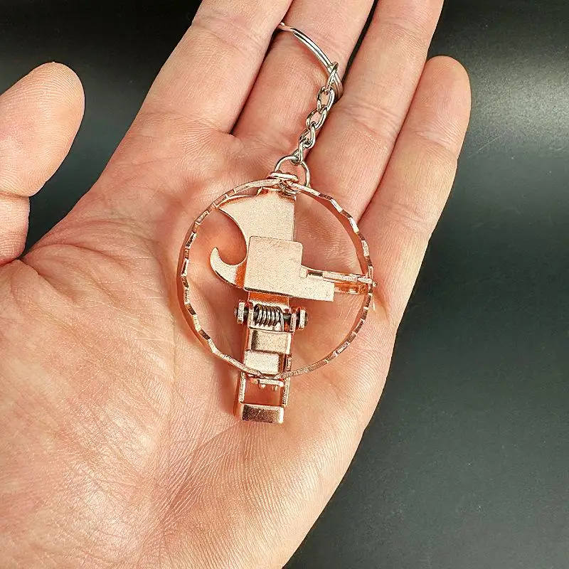 Kreativer Metall-Mini-Mausefallen-Clip Schlüsselanhänger Spielzeug Schlüsselanhänger Hochwertiger Personalisierter Anhänger Schlüsselring Schmuck Accessoires Geschenk – Detail 6