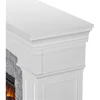 Deland Grand Electric Indoor Fireplace with Remote Control, Realistic Infrared Fireplace with Heater 6