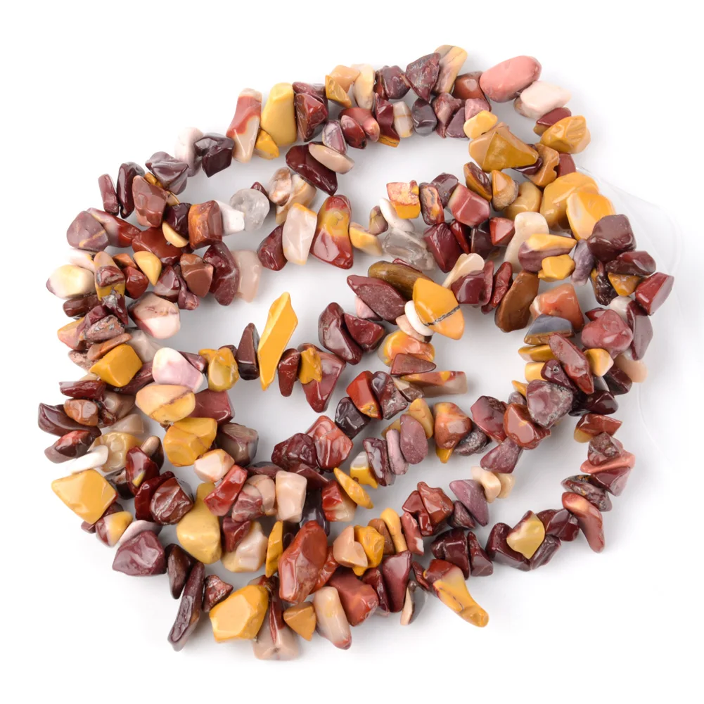Natural Stone Irregular Gravel Beads for Jewelry Making - Freeform Beads for DIY Necklaces & Bracelets, 15'' Strand