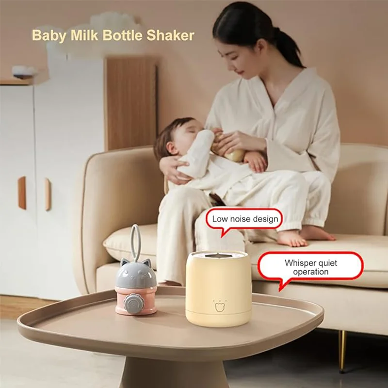 Portable Electric Shaker Infant Bottle Mixer Electric Automatic Mix Warm Formula Bottle Instantly Shaker USB Charging Hands Free Simple Cleaning Machine