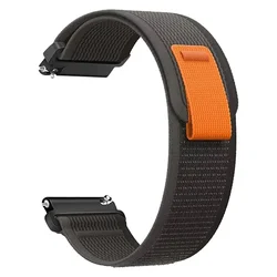 Nylon Loop Strap for Smartwatch - Durable Sport Bracelet, 20mm/22mm Watch Band (Black)