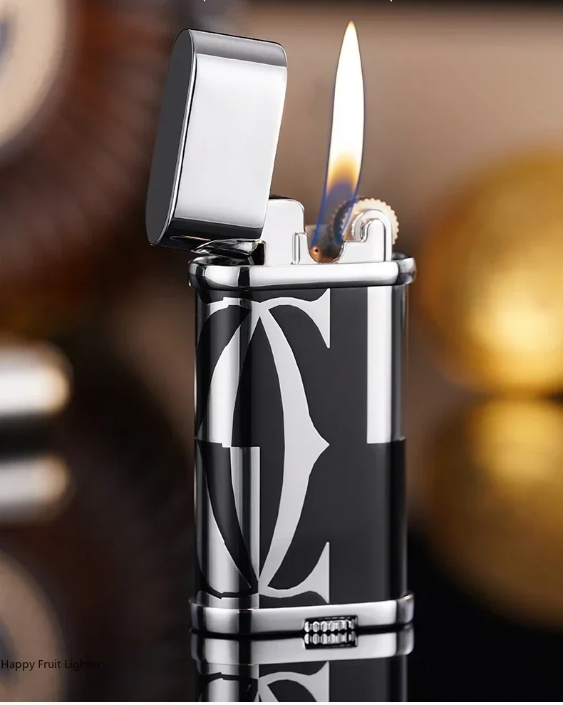 retro cigarette lighter Fashionable Grinding Wheel Metal Butane Gas High quality this book will give you insight into the style Steel Wheelie Lighter | Classic