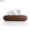 Solid Wood Walnut Tissue Box Bedroom Living Room Home Desktop Finishing Retro Tea Table Desktop Restaurant Tissue Storage Boxes 5
