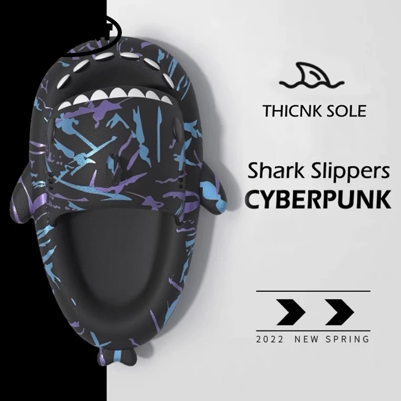 Cyberpunk Shark Cyber Slippers