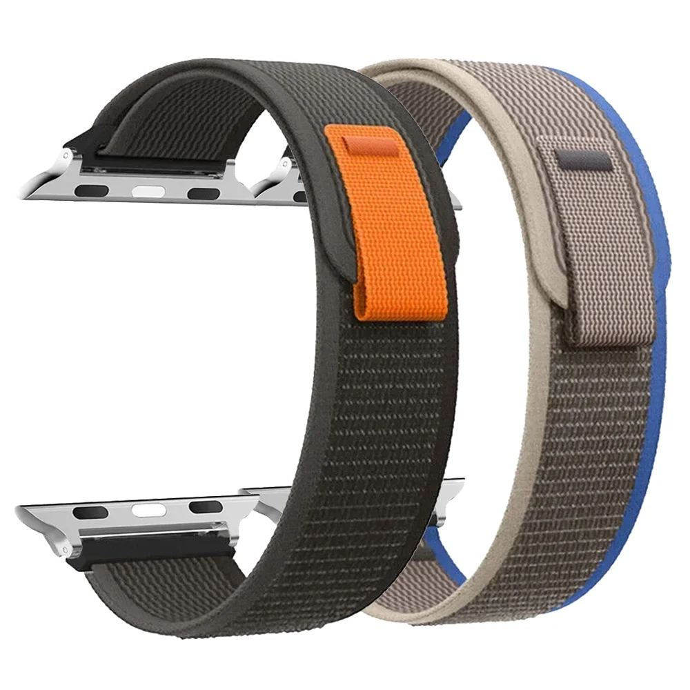 애플 워치 밴드용 알파인 루프 스트랩, 45mm 44mm 49mm 41mm 40mm 44 나일론 트레일 팔찌, iWatch 시리즈 울트라 2 9 8 7 6 5 4 3 se