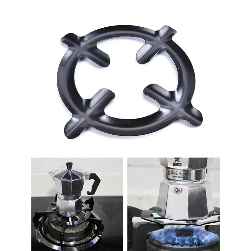 Cast Iron Gas Stove Ring Pot Reducer Grates Coffee Moka Pot Stand Cooker Plate for Stovetop 1pc/2pc