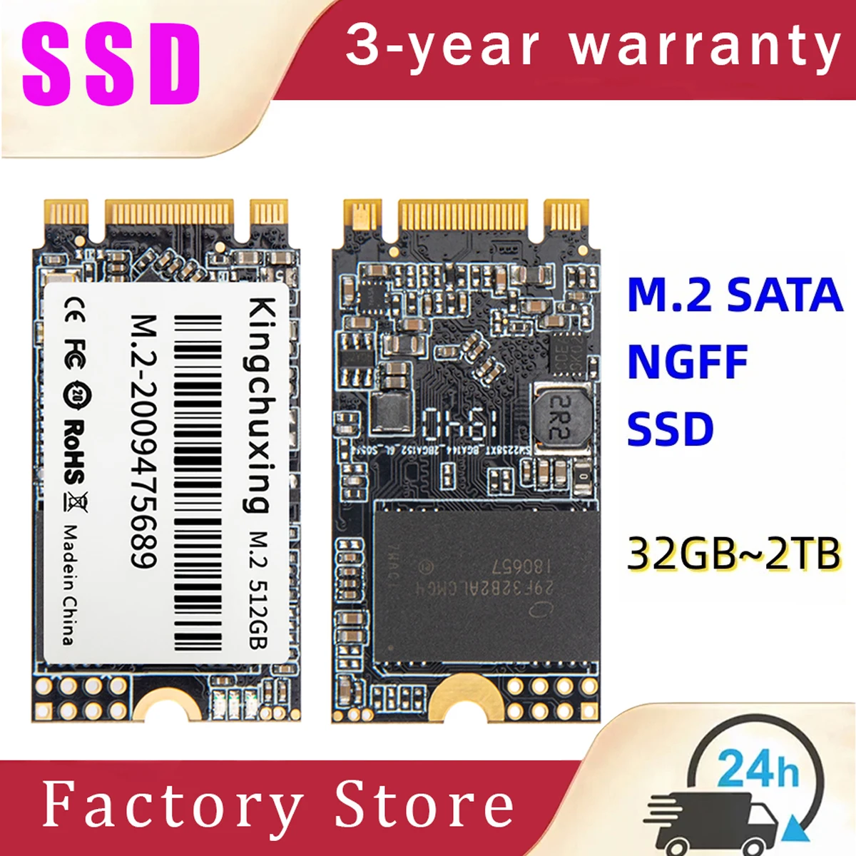 Cost-effective SSD 128gb M.2 NGFF 2242 256GB 512GB M.2 HD SSD NGFF 2280 1TB Internal Solid State Drives For Laptop Desktop SSD