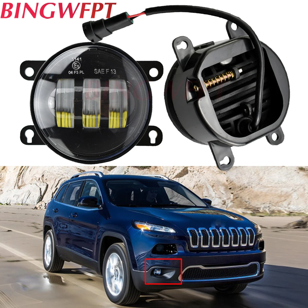1 Paio Led Fendinebbia Lampada Paraurti Anteriore Per Jeep Renegade Bu 2015 2016 2017 2018 Per Jeep Compass 2017 2018 Per Land Rover