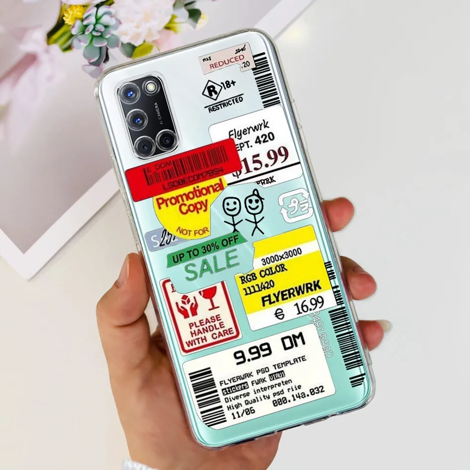 Floral Transparent Silicone Soft TPU Phone Case - Fashionable Design