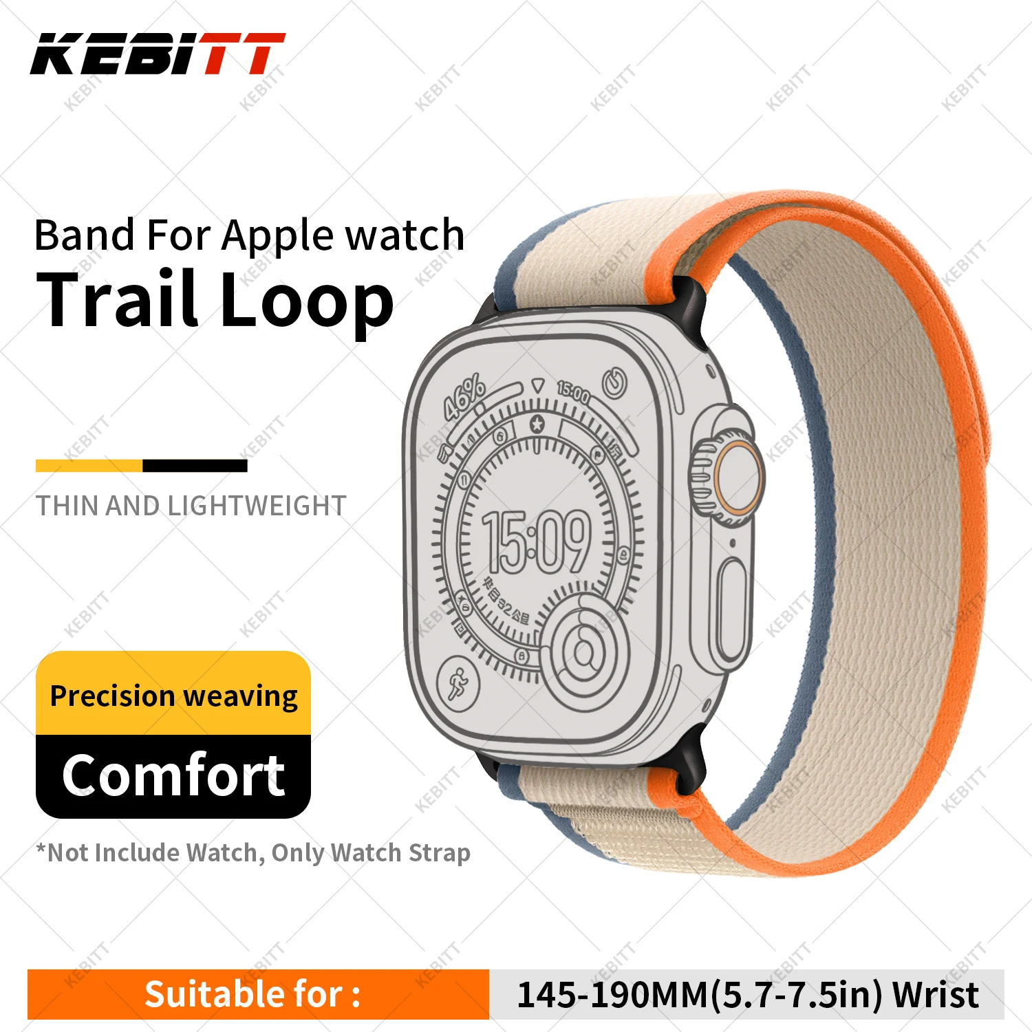 ตัวเลือกสินค้า สายนาฬิกาไนลอนคุณภาพสูง สำหรับ Apple Watch ทุกรุ่น