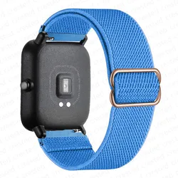 Scrunchie Nylon Sport Bracelet Band - Stylish Strap - Redmi watch 5 lite (Blue)