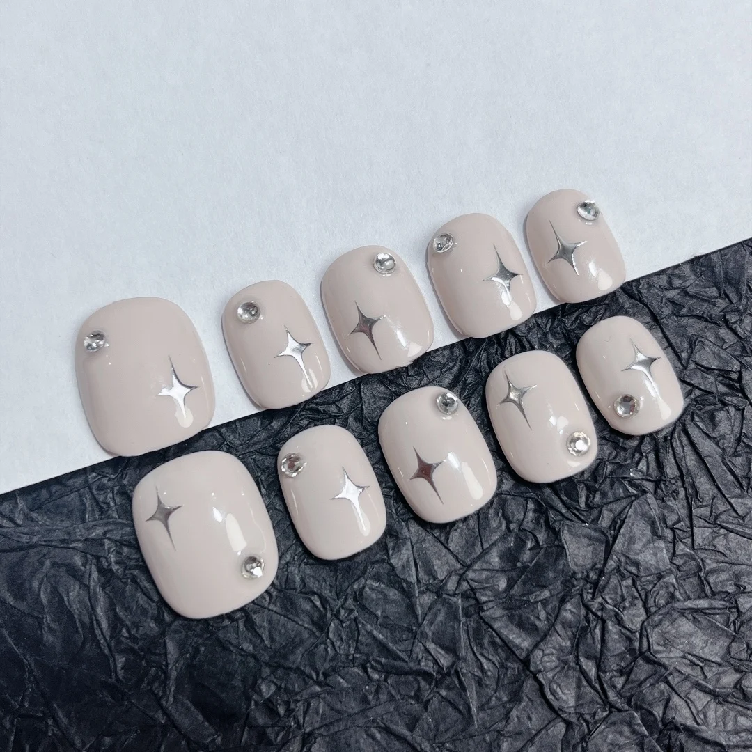 

Wholesale 100% Handmade Press On Nails Colorful Whitening Cute Removable Reusable with Premium Quality.No.19400