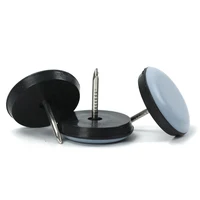 20Pcs 16/19/22/25mm Table Chair Foot Sliders Round Furniture Legs Pads With Screw Cabinet Sofa Glides Floor Protectors Sliders 2