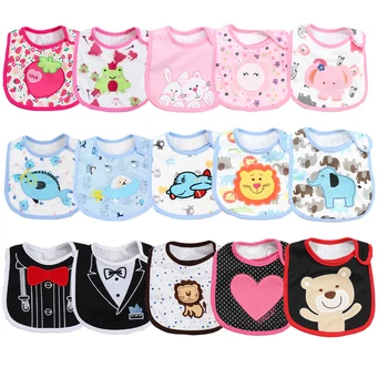 4pcs/Set Waterproof Bibs 1