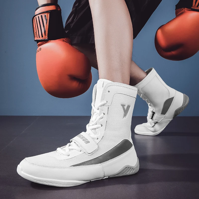 Men Boxing Shoes Luxury Wrestling Sneakers Comfortable Gym Footwears Women Boxing Sneakers