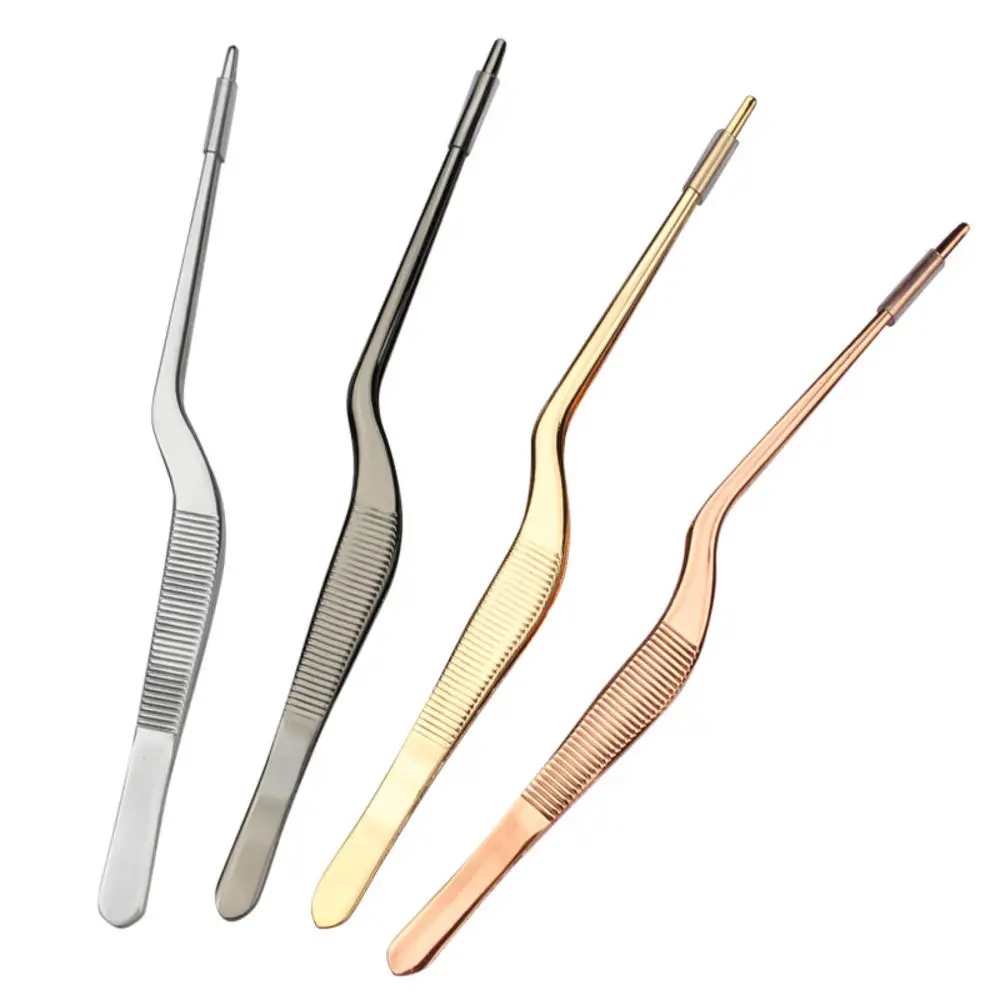 1Pcs Stainless Steel Medical Tweezers Professional Ear Cleaner Care Ear-Pick Tool Top Quality Bending Tools Cleaning Earwax Pick 4