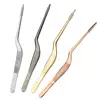 1Pcs Stainless Steel Medical Tweezers Professional Ear Cleaner Care Ear-Pick Tool Top Quality Bending Tools Cleaning Earwax Pick 4