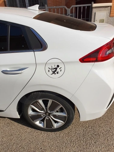 Car Sticker Creative Funny Car Gas Tank Cap Decorative Stickers Gauge Decal