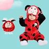 0-5Y Winter Baby Girls  Boys Clothes Romper  Infant Onesie Cartoon Lovely Bee Bodysuit Cosplay Costume Zipper Jumpsuits Pajamas 2