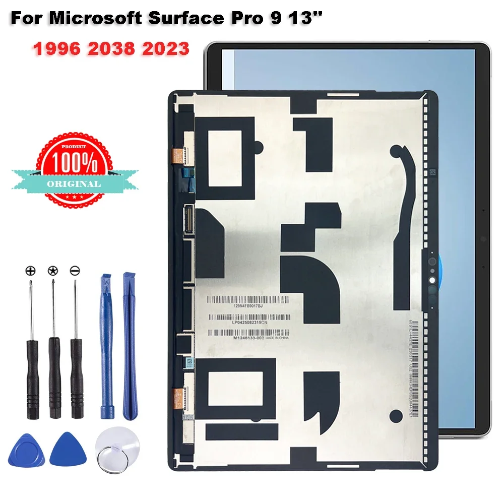 Originale Per Microsoft Surface Pro 9 Pro9 1996 2038 2023 5G 13 "Display Lcd Touch Screen Digitizer Glass Assembly Parti Di Riparazione