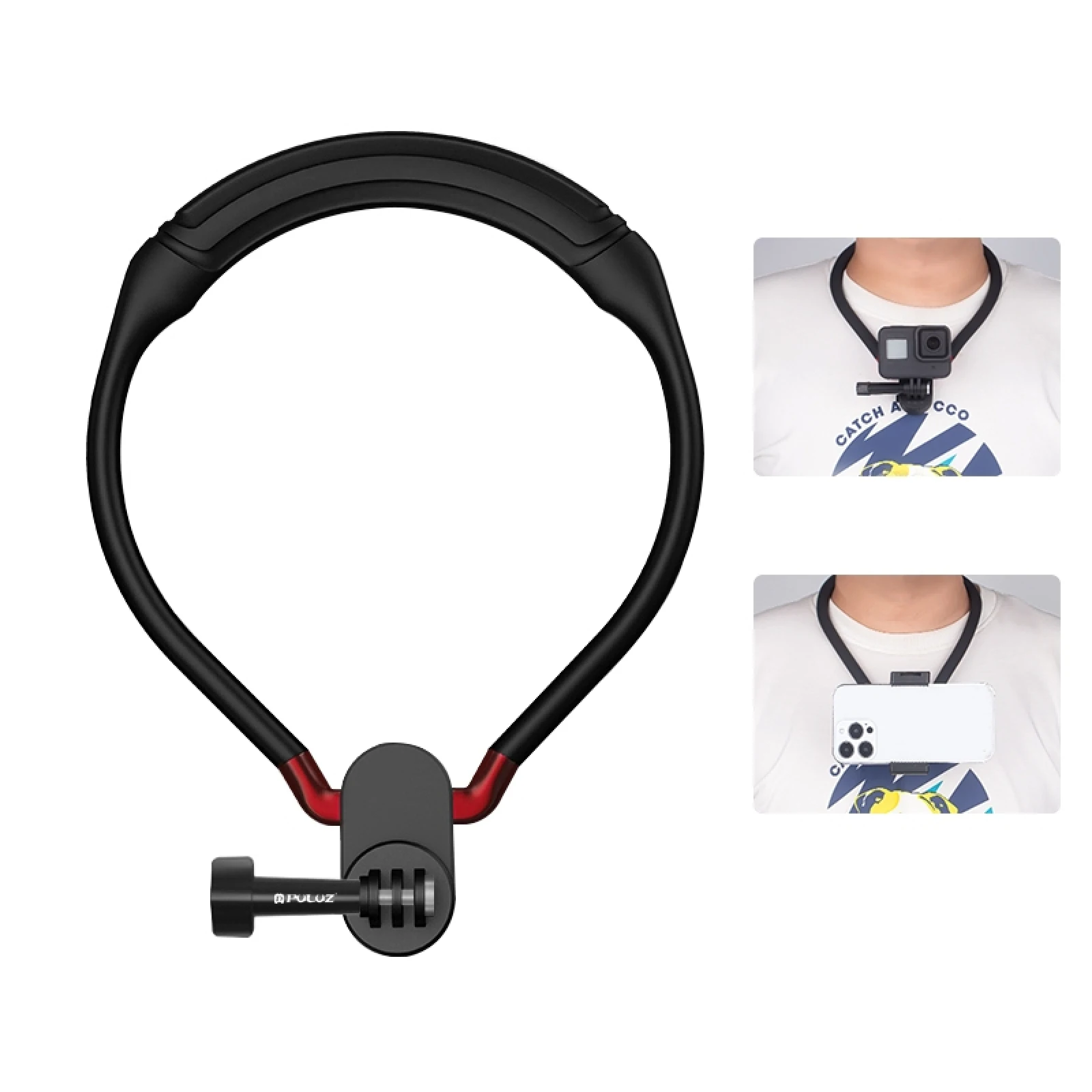 

PULUZ Lazy Neck Bracket POV View Mount with Phone Clamp for GoPro Action Cameras / SmarPhones