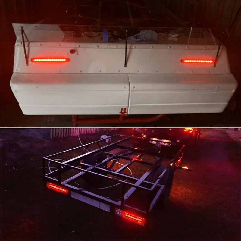 Truck Tailgate Light Strip LED Brake Lights 15-24V Car High Mount Rear Brake Light Accessories, Brake Sequential Turning Signals