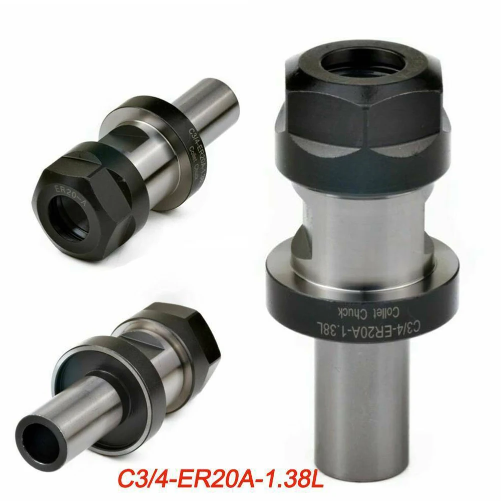 3/4 Inch ER20 1.38 TTS Tools Holder For Tomrach C3/4-ER20A 1.38 L Collet Chucks Bracket ER20 Collets 12000RPM Metalworking Tools spring collet tool holder collet chuck lathe tool holder spring collet chuck collet chuck holder