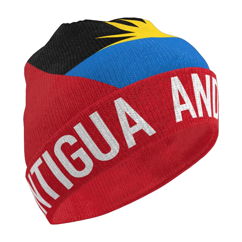 

Antigua And Barbuda Knitted Hat Free Custom Winter Cold Pullover Ancient Atg Flags Knit Keep Warm Caps Ag Island Hip Hop Beanies