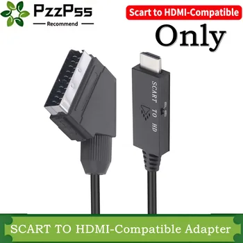 Scart to HDMI Adapter Converter Scart HDMI 1080P with Scart Input Cable HDMI Output Port for HDTV STB VHS Xbox PS3 DVD 1