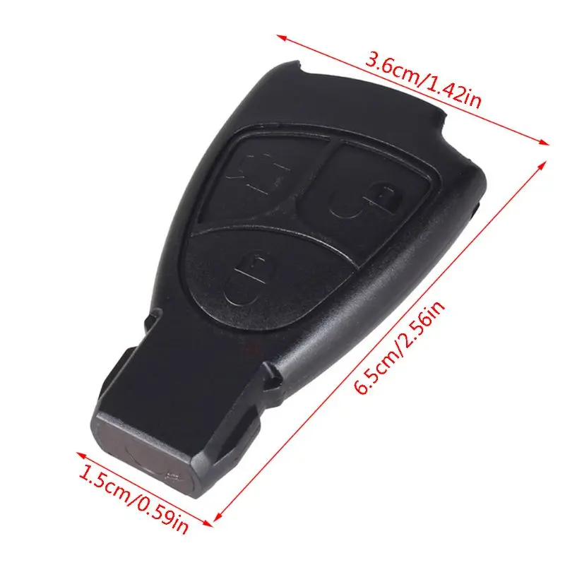 3 Buttons Remote For Key Fob Case Fits Mercedes Benz C E ML Class W203 W211 W204 #278635 Replacement Car Key
