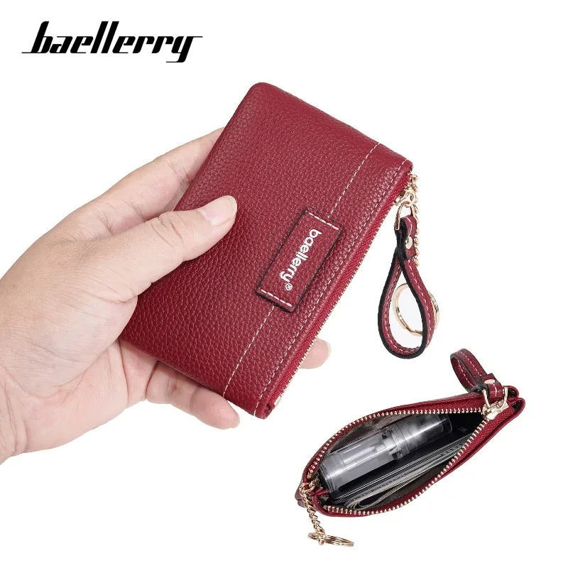 Baellerry Luxury Brand Fashion Women Zipper PU Leather Coin Purse Storage Bag Card Holder Wallets