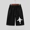 Summer Men's One Piece Short Pants  Two-dimensional Casual Five-minute Pants  Loose Anime Trendy Brand Knee Print 3