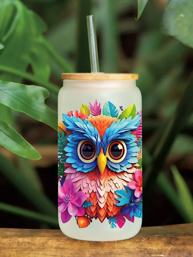 Beautiful Flower Butterfly UV DTF Transfer Sticker For Wraps Cup DIY Waterproof 3D Stereoscopic D11516