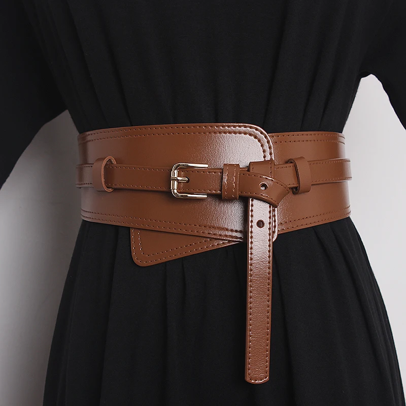 [JILLSTUART]★COWHIDE WOMEN'S BELT (LENGTH ADJUSTABLE) 2023 new Irregular wide cowhide adjustable women's belt