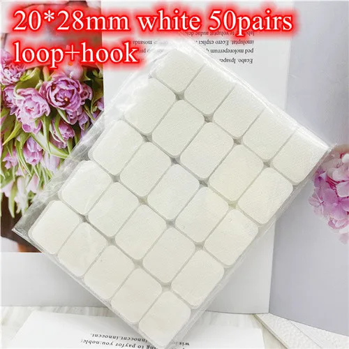 Description Picture 4 of itemSquare Sticker Adhesive Self Adhesive Fastener Tape 20*28mm 20*45mm Nylon Hooks and Loops Strong Glue Tape Sticker Fasteners