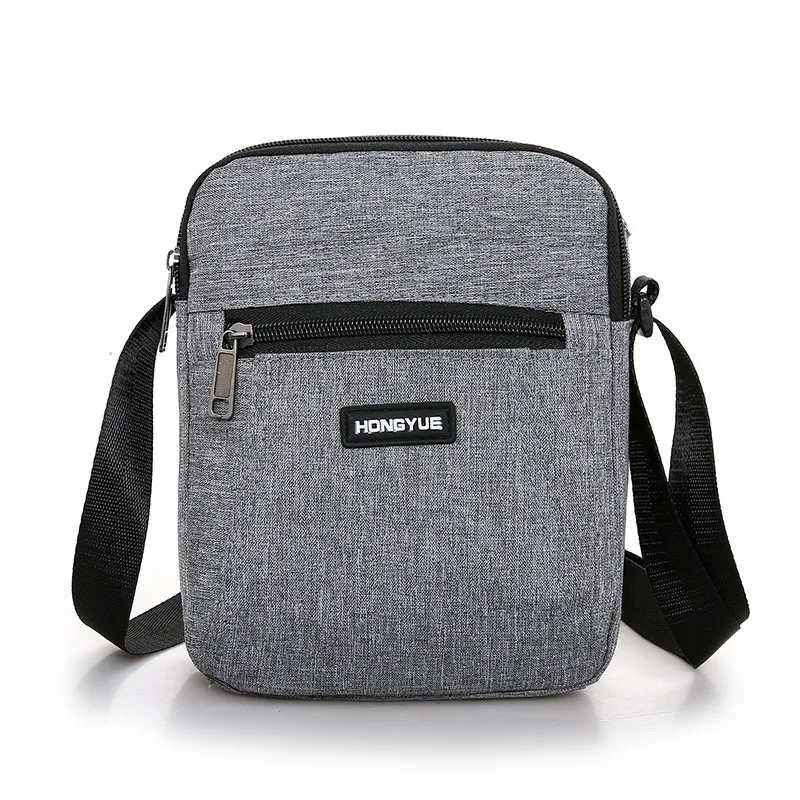 

Multifunctional men's Shoulder Bag Flap Solid Color Casual Messenger Canvas Fashion Zipper Retro Travel men's Shoulder Bag