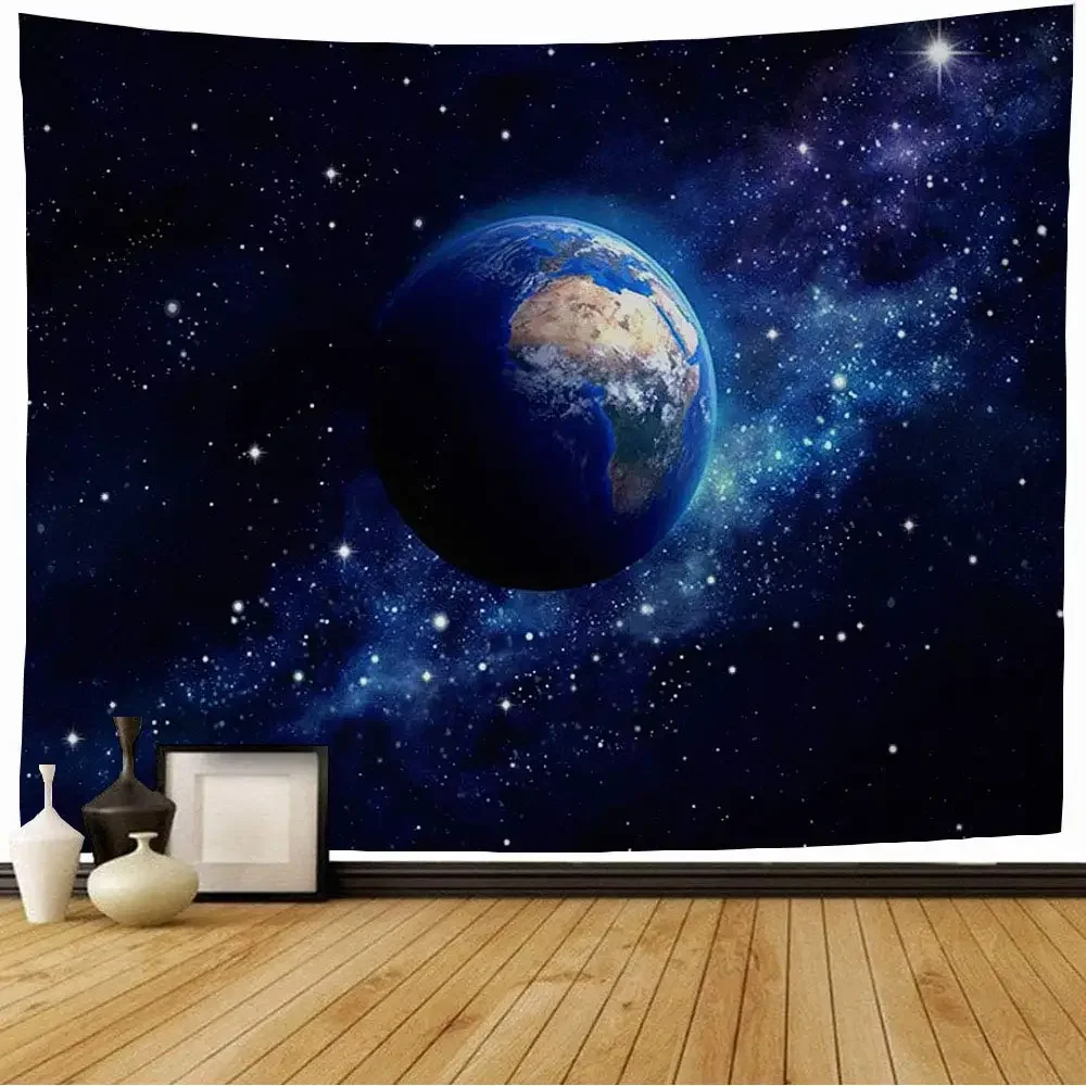 Outer Space Planet Tapestry Abstract Science Fiction Galaxy Tapestry Wall Hanging Art for Bedroom Living Room Dorm Decor