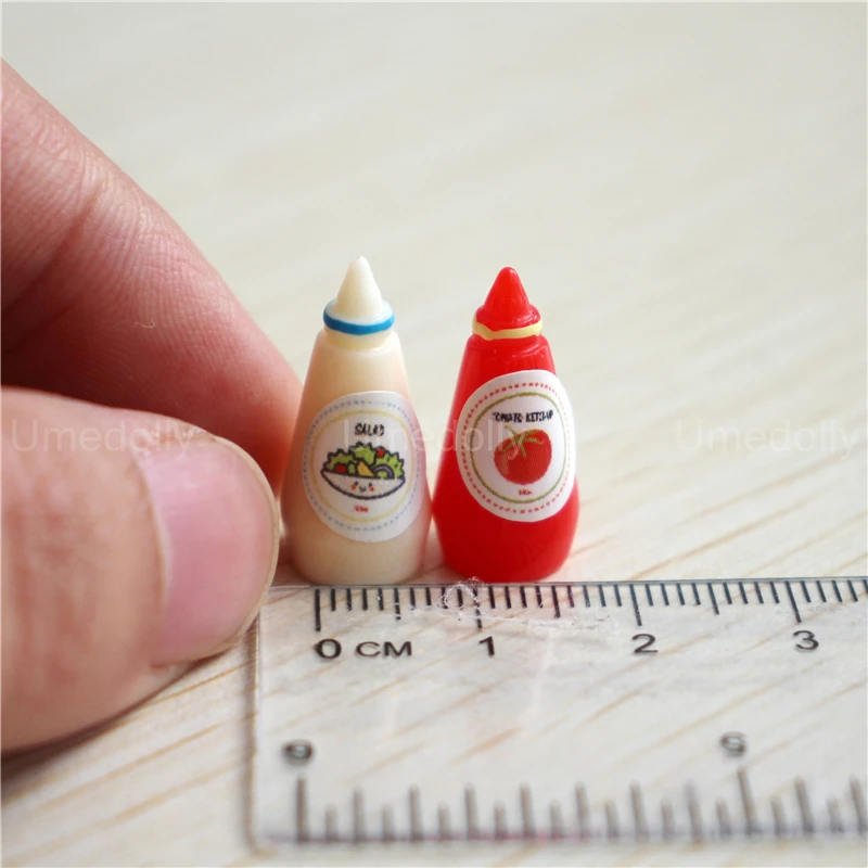 thumbnail image 1 of Comida de juguete en miniatura para casa de muñecas a escala 1/12, miniketchup, mermelada, accesorios para muñecas BJD OB11, 1 of 5