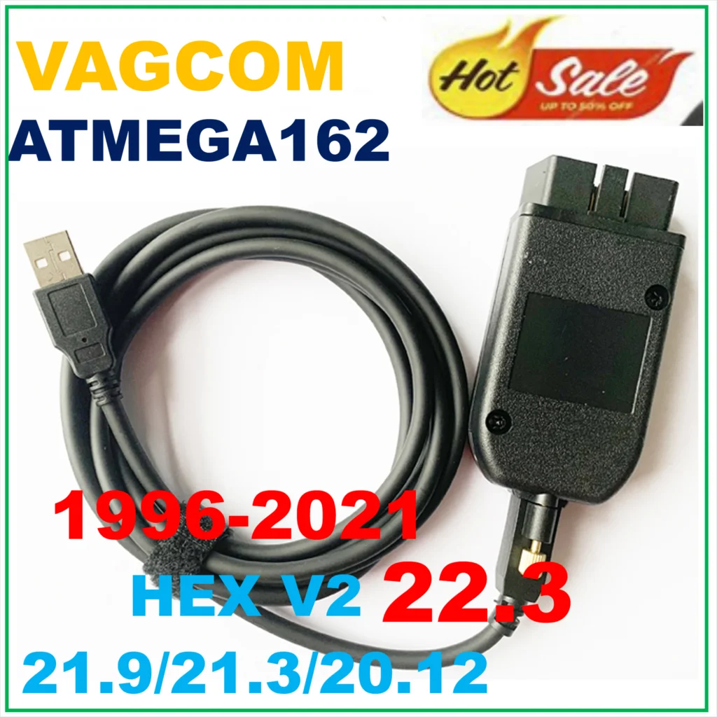 

[2022 HOTSALE] HEX V2 VAGCOM 22.3 Obd2 Scanner VAG COM 21.9 FOR VW AUDI Skoda Seat ATMEGA162 Multi-language VAG COM HEX V2