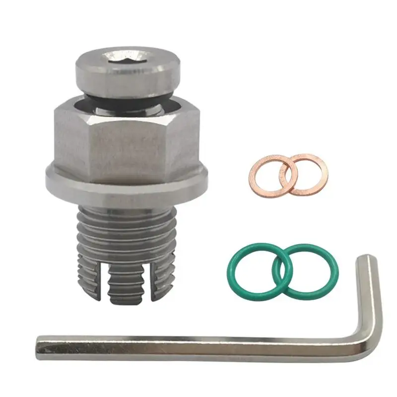 

Car Oil Drain Bolt Oil Pan Drain Plug With O-Ring Seal Automotive Replacement Engine Oil Drain Plugs Stainless Steel Oil Plug