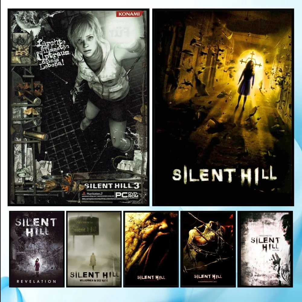Classic Silent Hill 3 Game anime Poster HD art sticky wall waterproof home living room bedroom bar aesthetic decoration