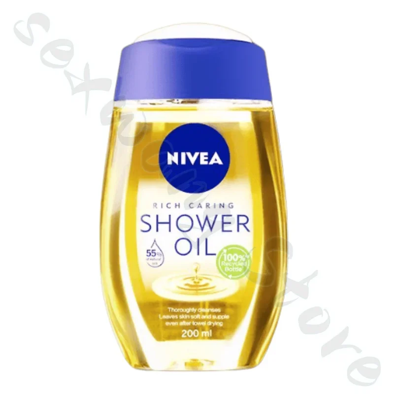NIVEA Moisturizing and Nourishing Shower Oil 200ml Body Makeup Remover Deep Cleansing and Rejuvenating Shower Gel