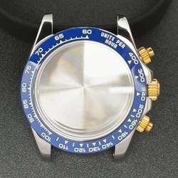 Elegant 39.3mm Silvery/Gold Men's Watch with Steel Case and 20mm Strap Box (Silvery gold blue)